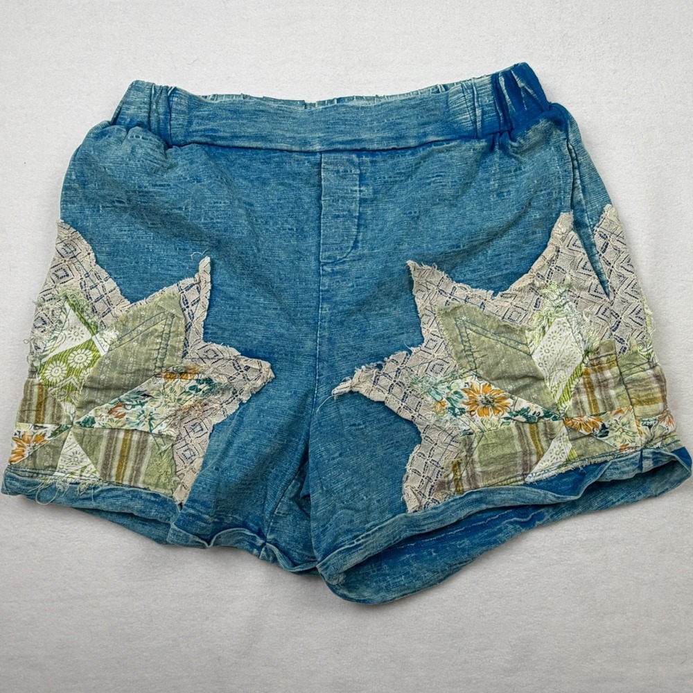Oli & Hali Womens Shorts Size S Patchwork Lace Boho Cottagecore Festival